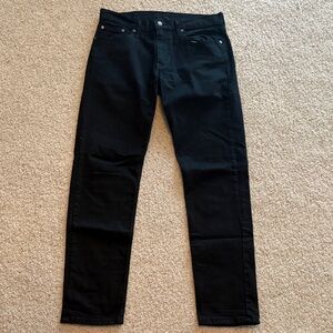 NWOT Mens Levi’s 502 Black Denim Jenas  33 x 34